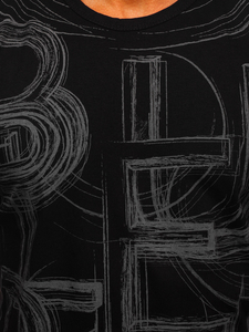 Maiou negru-grafit cu imprimeu Bolf 14818