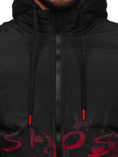 Geacă de iarnă matlasată roșie Bolf 27M8102