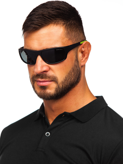 Ochelari de soare negru-verde Bolf MIAMI1