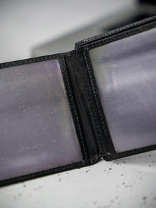 Portofel de piele bărbați negru 3080