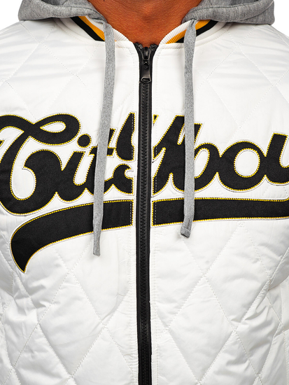 Geacă neagră matlasată bomber Bolf HSS058