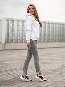 Hanorac alb dame Bolf W02B