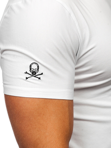 Tricou alb cu imprimeu Bolf MT3049