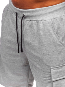 Pantaloni de trening gri Pantaloni scurti de lupta pentru barbati Bolf 8K1505