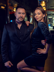 Rochie din catifea neagră dame Bolf Bellisima