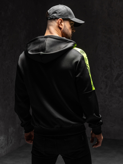 Hanorac  negru cu imprimeu Bolf 27B8120