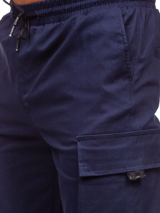 Pantaloni cargo bleumarin bărbați Bolf 701