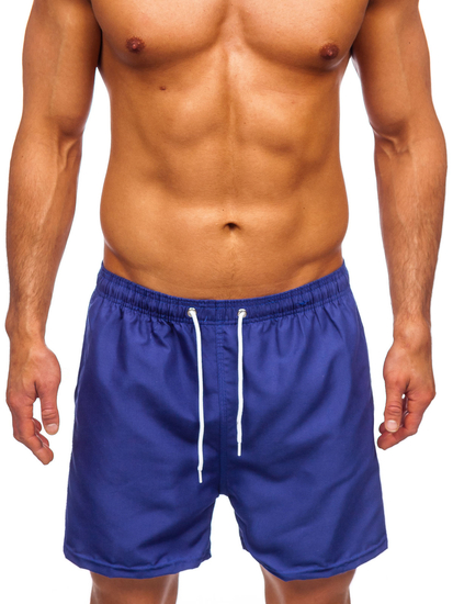 Pantaloni scurți de baie albastru-cobalt Bolf YW02001