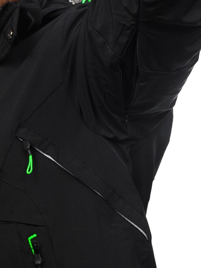 Geacă ski bărbați neagră-verde Bolf 1910