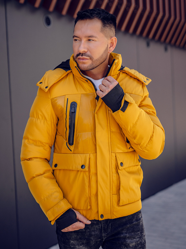 Geacă de iarnă camel matlasată Bolf 99527A