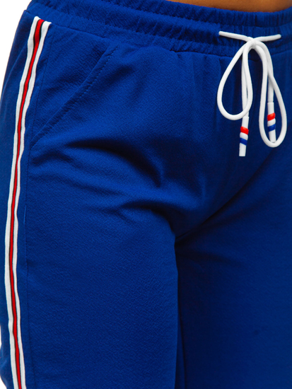 Pantaloni de trening dame albastru Bolf YW01020A