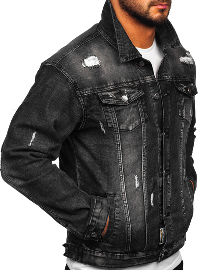 Geacă de blugi neagră Bolf MJ507N