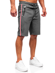 Pantaloni scurți de training gri-alb Bolf Q3884