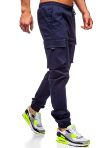 Pantaloni cargo bleumarin bărbați Bolf 701