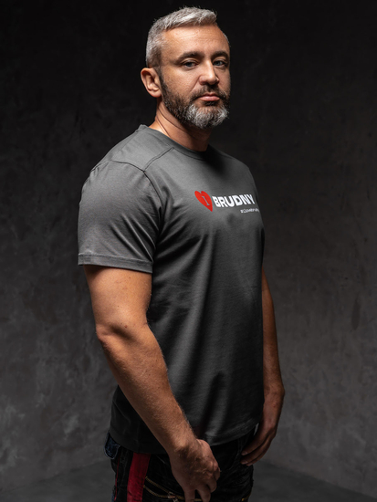 Tricou barbatesc grafit din colectia Igor Brudny cu imprimeu 02