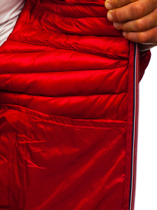 Geacă sport bărbați matlasată roșie Bolf 6574