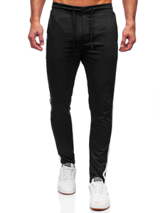 Pantaloni joggers negri Bolf 0013