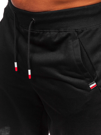 Pantaloni de trening negri pentru bărbați Bolf 8K1502