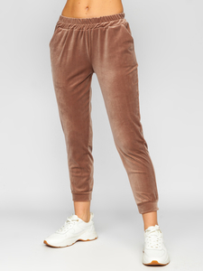 Compleu de trening catifea maro dame Bolf 643