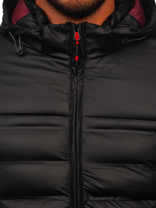 Geacă neagră matlasată Bolf 22M326