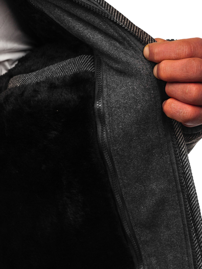 Palton de iarnă gri Bolf 88803