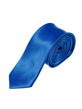 Cravată îngustă elegantă albastră Bolf K001