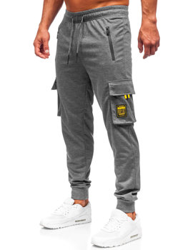 Pantaloni cargo joggers gri Bolf JX9809