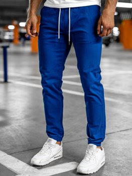 Pantaloni joggers albastru-cobalt Bolf 1145