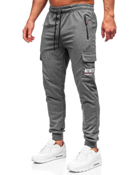 Pantaloni joggers cargo gri-antracit Bolf JX5061
