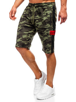 Pantaloni scurți de training army kaki Bolf HW2638