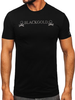 Tricou negru cu imprimeu Bolf MT3050