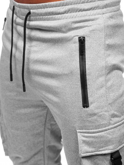  Pantaloni joggers cargo călduroși gri Bolf HS7046