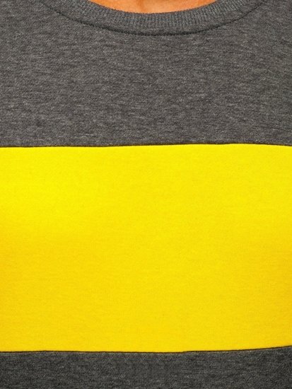 Bluză grafit-galben bărbați Bolf 2021
