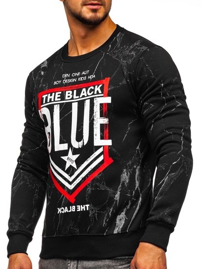 Bluză pentru bărbat fără glugă neagră Bolf DD260