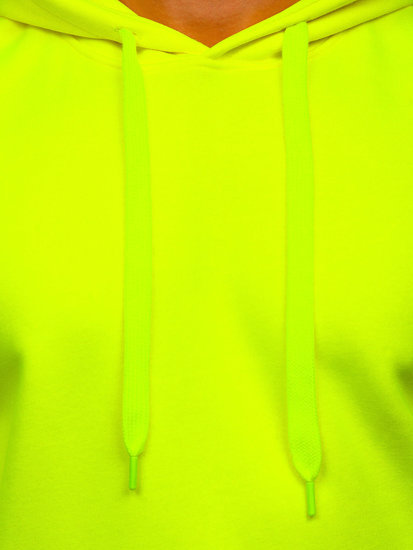 Hanorac galben-neon tip cangur Bolf 1004