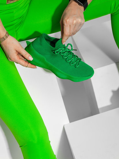 Încălțăminte sneakers verde dame Bolf G23