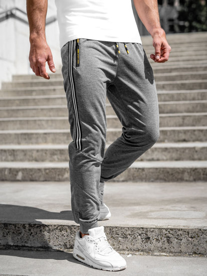 Pantaloni de trening joggers gri-antracit Bolf K10338A
