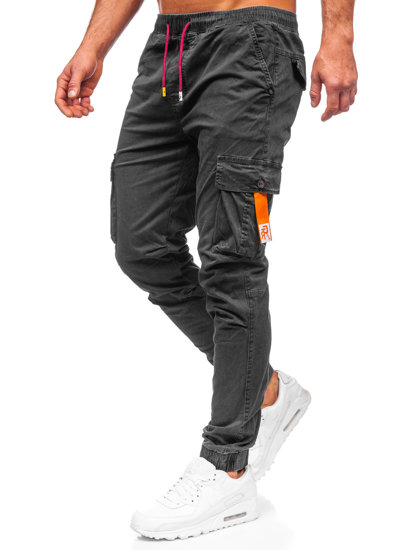 Pantaloni joggers cargo grafit Bolf R8702
