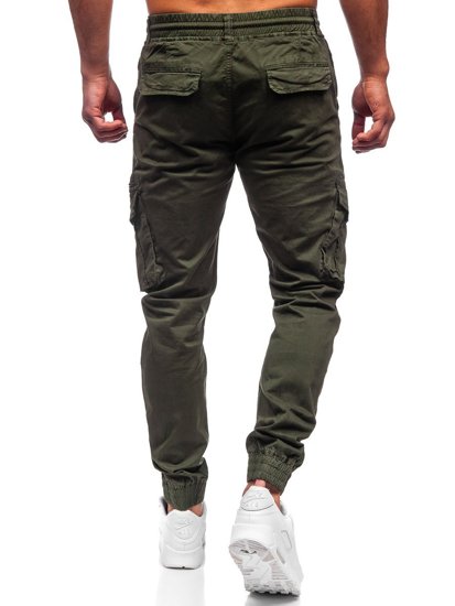 Pantaloni joggers cargo verde-inchis Bolf CT6707S0