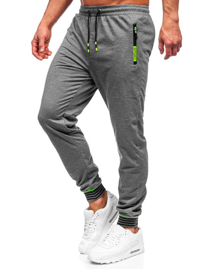 Pantaloni joggers gri-antracit Bolf K10332
