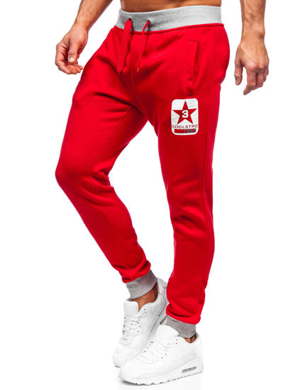 Pantaloni joggers roșii Bolf K10001