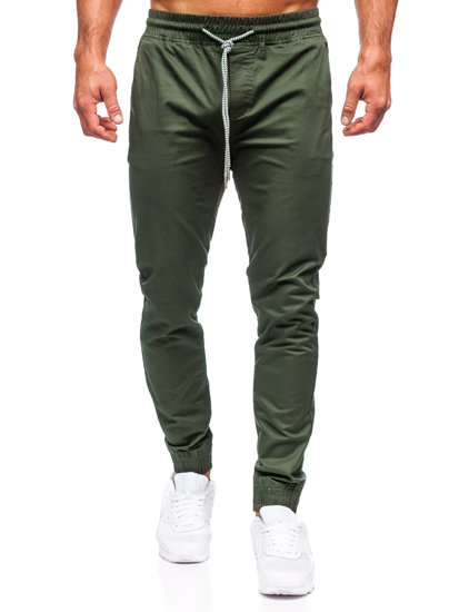 Pantaloni joggers verde-închis Bolf KA951