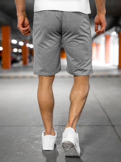 Pantaloni scurți de trening gri bărbați Bolf JX503