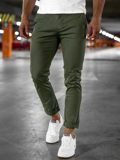 Pantaloni verde chinos Bolf 1146