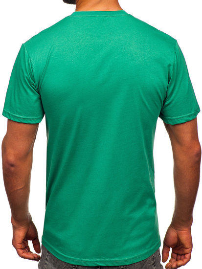Tricou din bumbac verde Bolf 14752