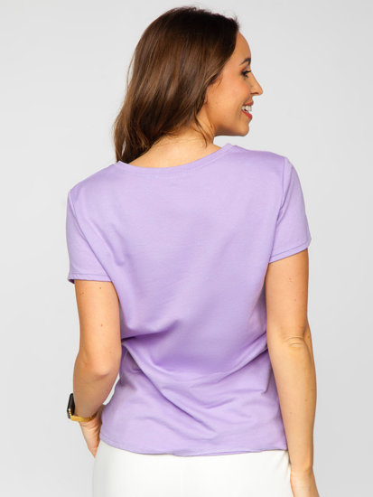Tricou violet cu țesături dame Bolf 52352