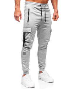  Pantaloni joggers cargo călduroși gri Bolf HS7046