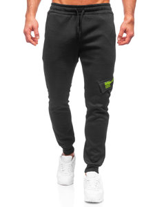  Pantaloni joggers cargo călduroși negri Bolf HW2173