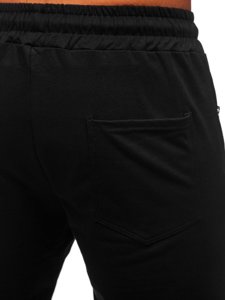  Pantaloni joggers negri-galben Bolf 81270