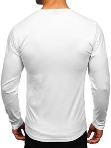 Bluză cu decolteu albă Bolf 172008